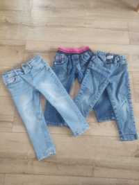 Spodnie jeansy dla dziewczynki r.98/104
