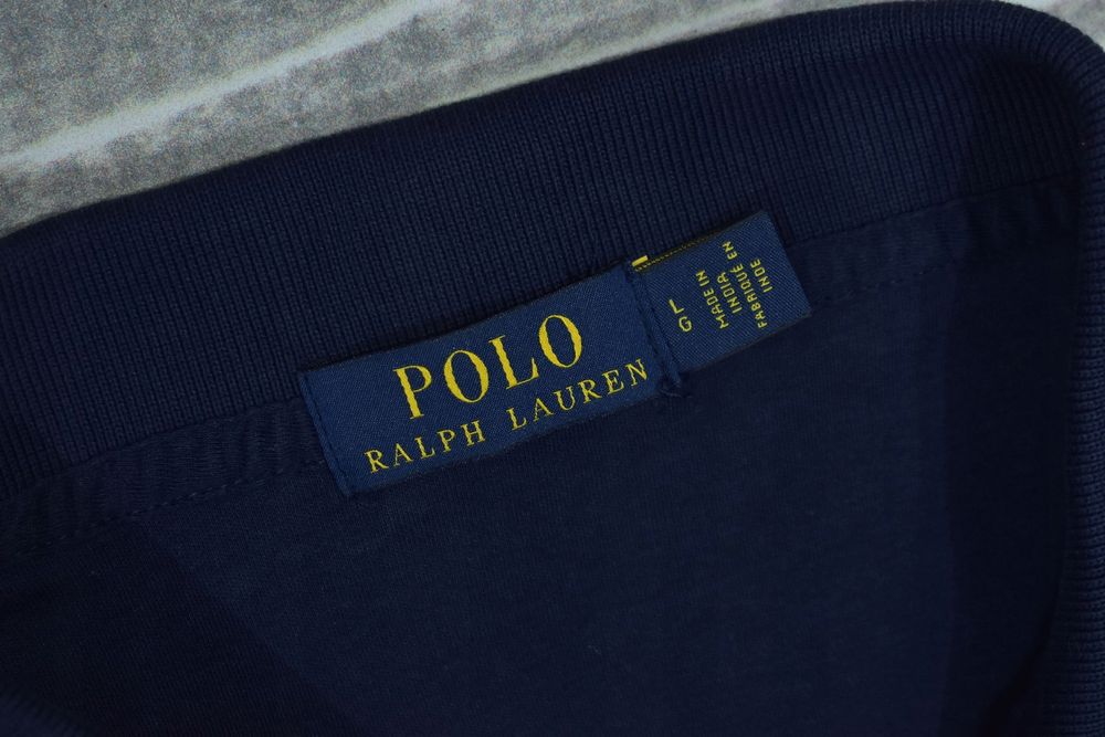 Ralph Lauren Granatowa Męska Koszulka Polo Regular Fit L