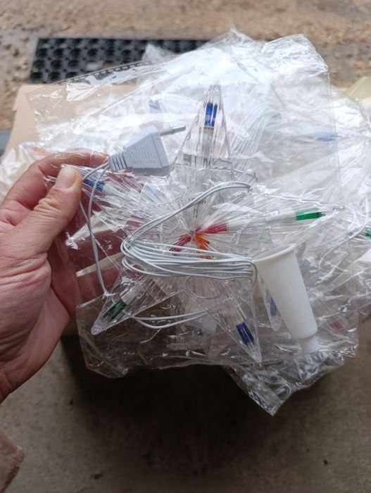 Шторка , гирлянда на батарейках .