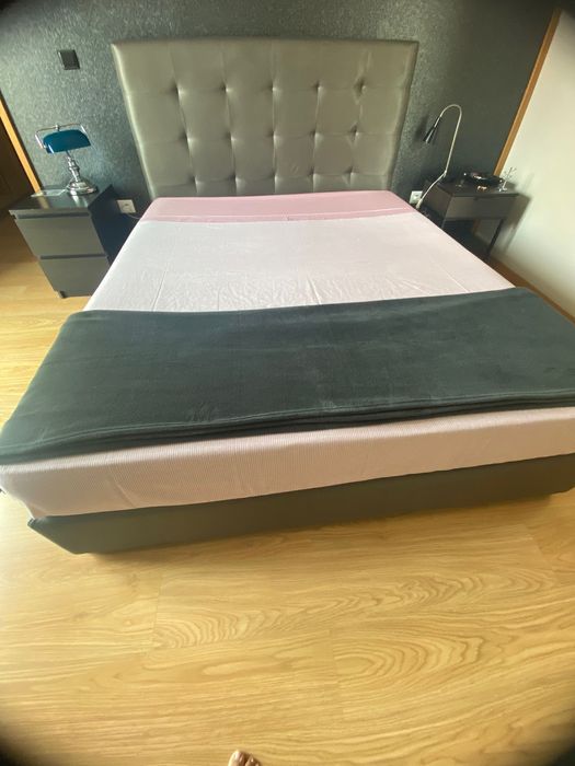 Cama casal estofada