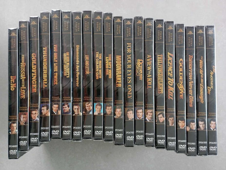 James Bond 007 Kolekcja 40 dvd wydanie specjalne Folia ! Okazja !