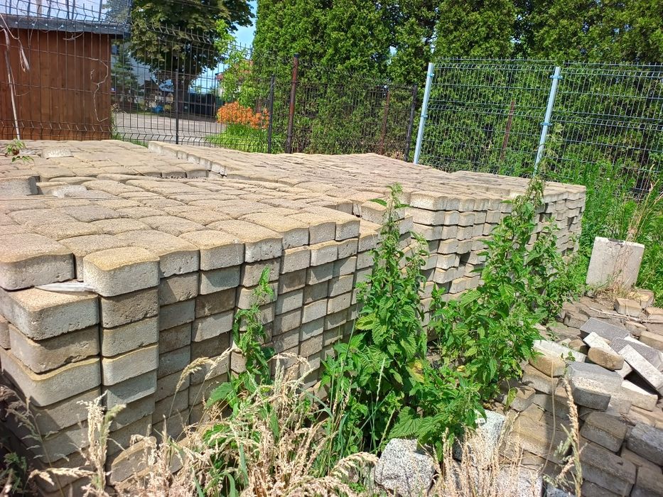 Kostka starobruk nostalit zółty 6 cm