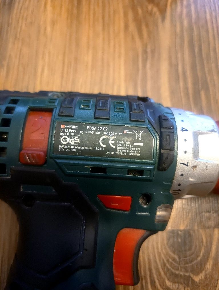 Wkrętarka akumulatorowa parkside PBSA 12 C2