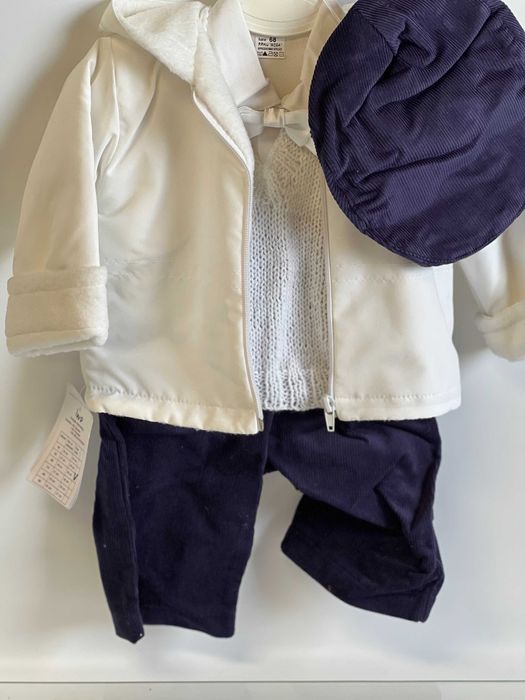 Komplet na Chrzest dla Chłopca - rozmiar 68