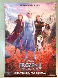 Poster original do filme Frozen II - o Reino do Gelo (com portes)