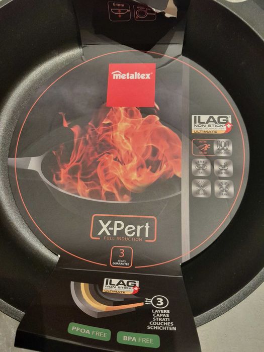 Patelnia aluminiowa Metaltex X-pert 26 cm jak nowa zwrot