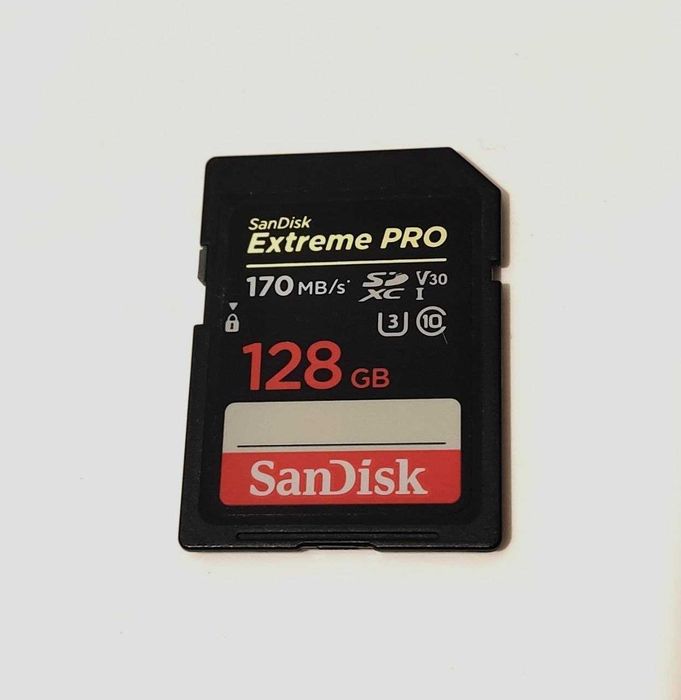 Карта пам’яті SanDisk 128GB SDXC V30 UHS-I U3 R170/W90MB/s Extreme Pro