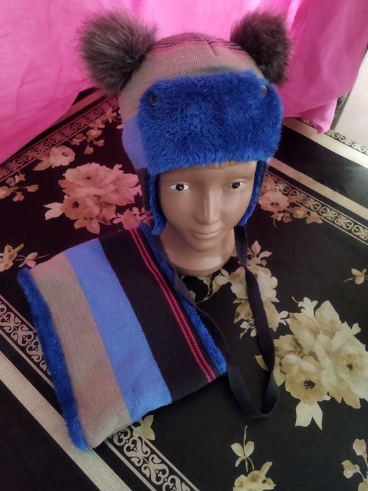 Шапка з хомутом для хлопчика