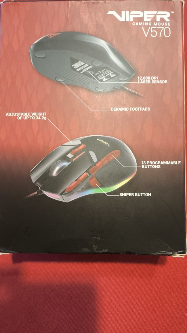 Laserowa mysz dla graczy Viper V570