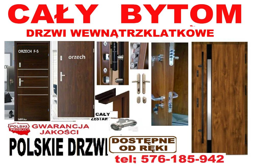 Drzwi WEJŚCIOWE zewnętrzne z MONTAŻEM do mieszkania w bloku klatkowe
