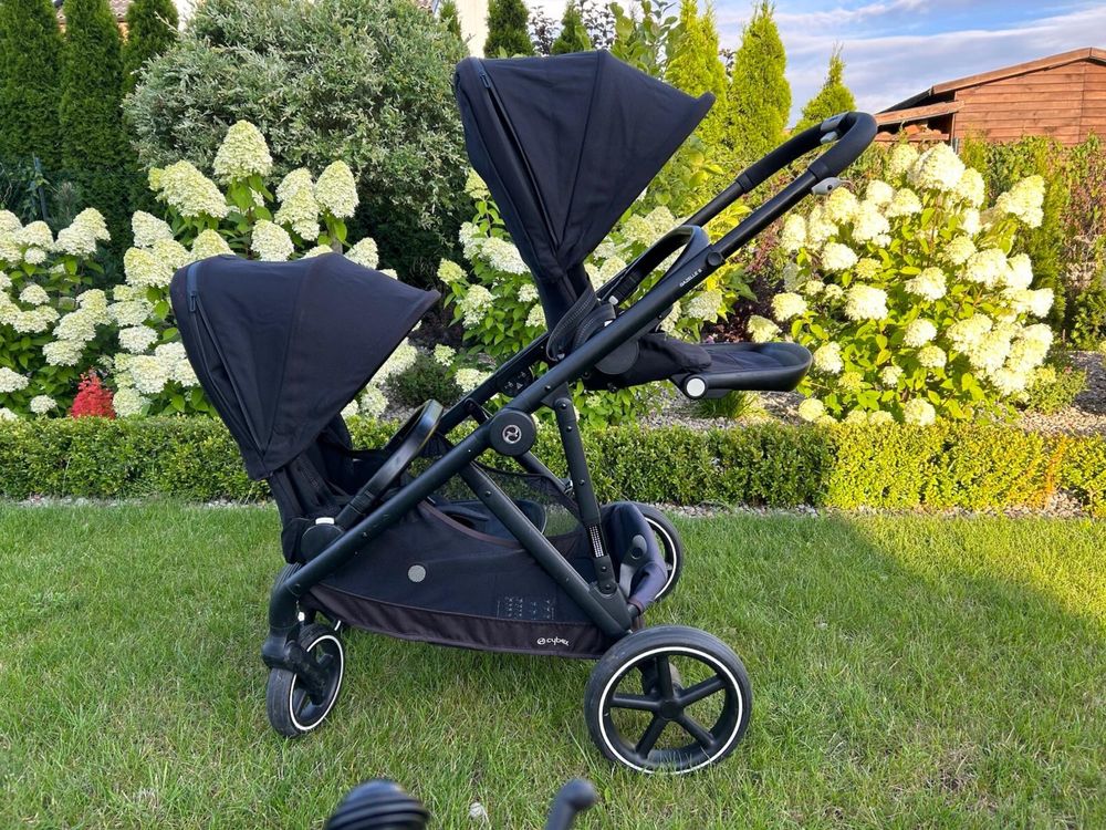 Wózek cybex gazelle S 2x spacerówka 1x kosz na zakupy,czarny, bdb stan
