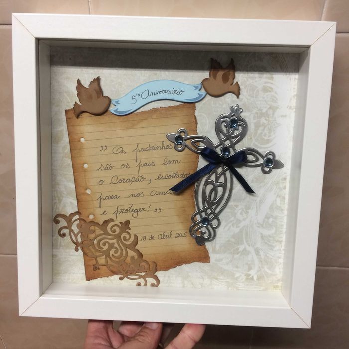 Lembrança Aniversário Batizado - Moldura Personalizada