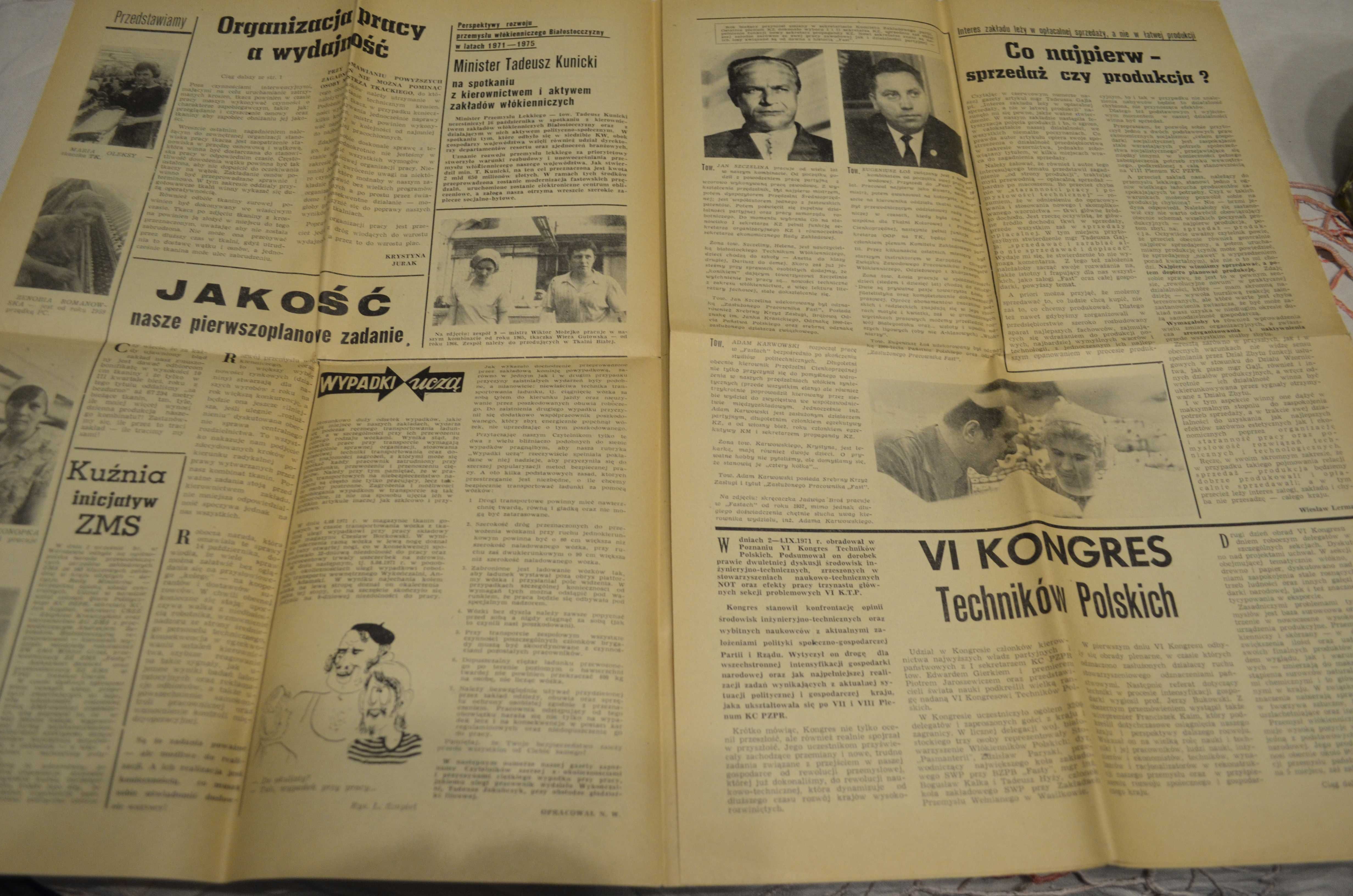 Gazeta październik 1971 Fasty