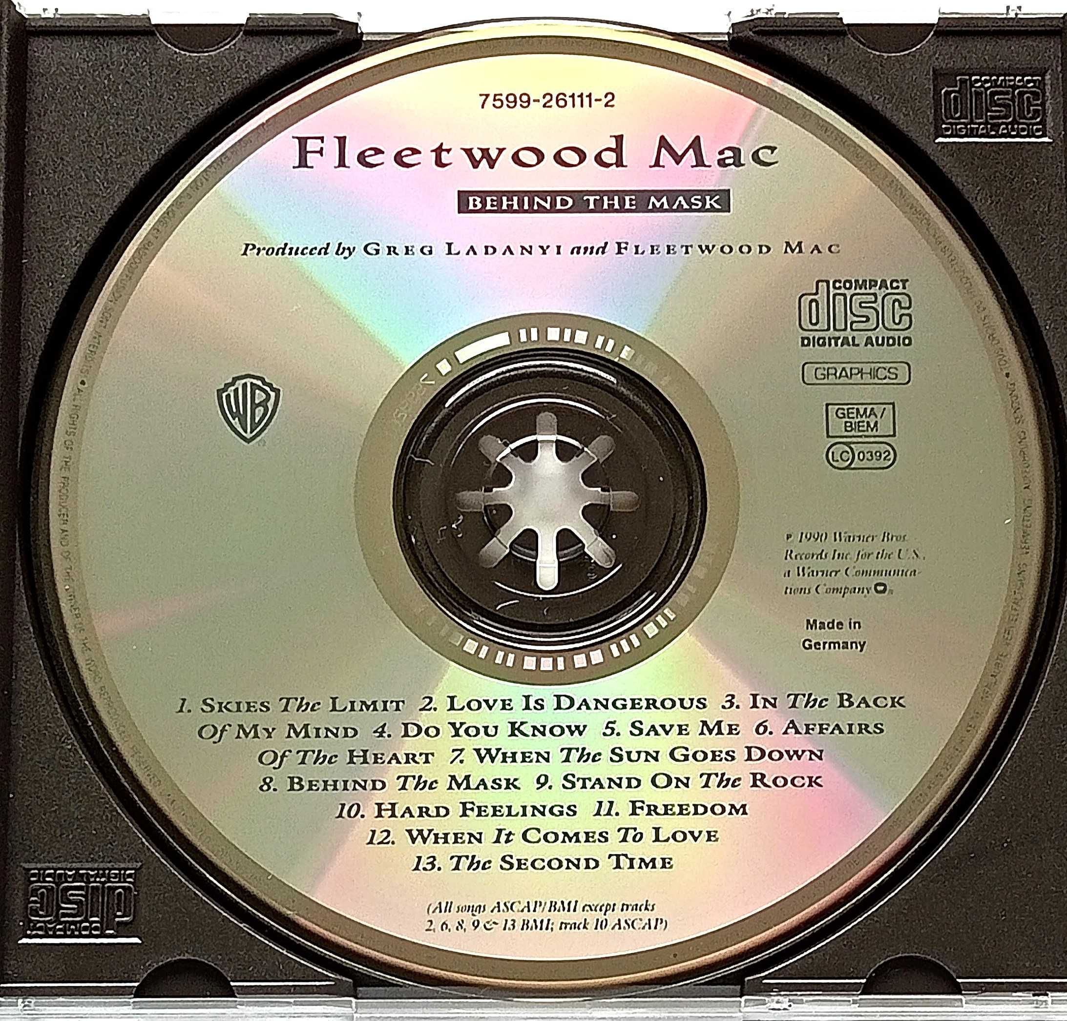 Fleetwood Mac – Behind The Mask CD 1990, pierwsze wydanie niemieckie!