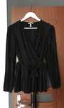H&m top plisowany kopertowy koszula trend basic
