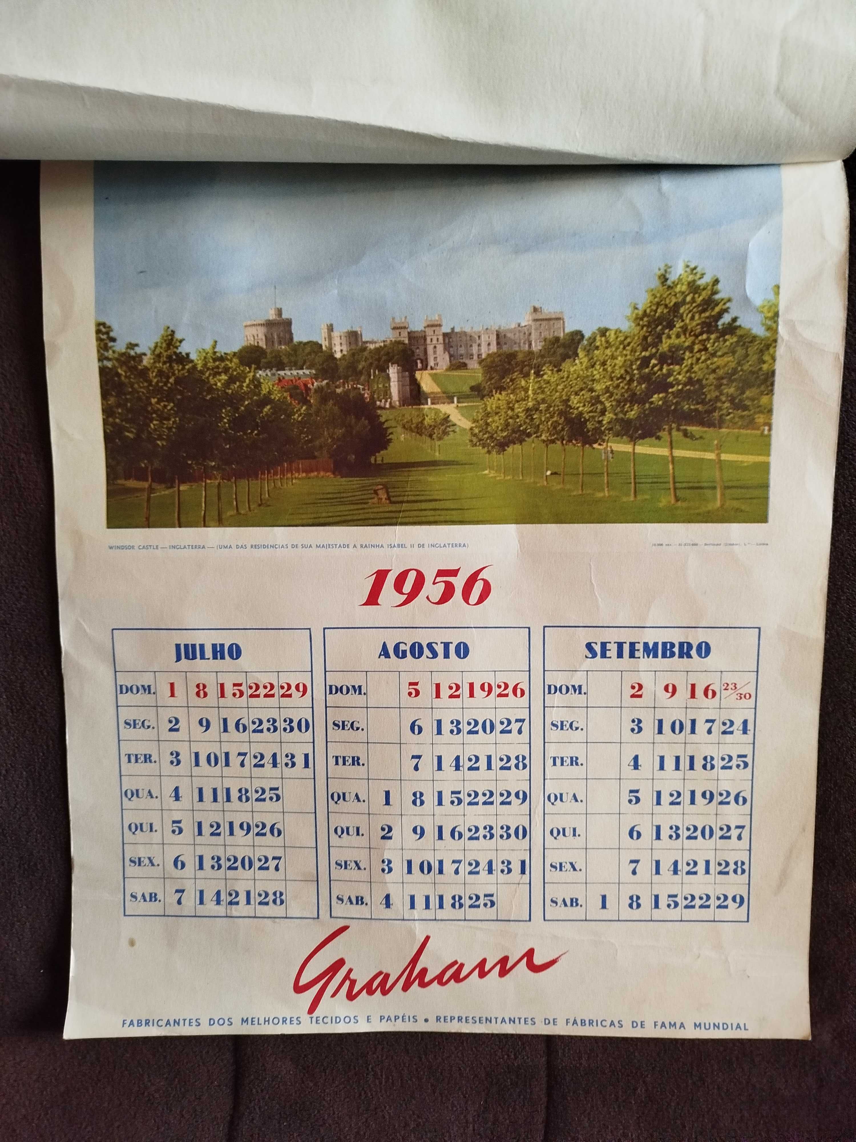 Calendário Graham 1956