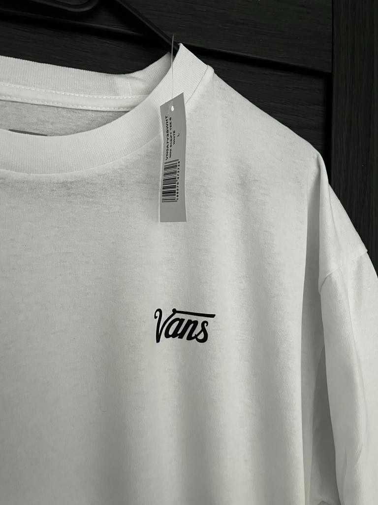 nowa koszulka Vans L biala