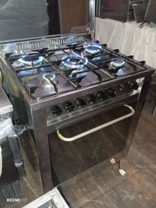 Fogão semi industrial forno a gás com grill a gás de garrafa propano o