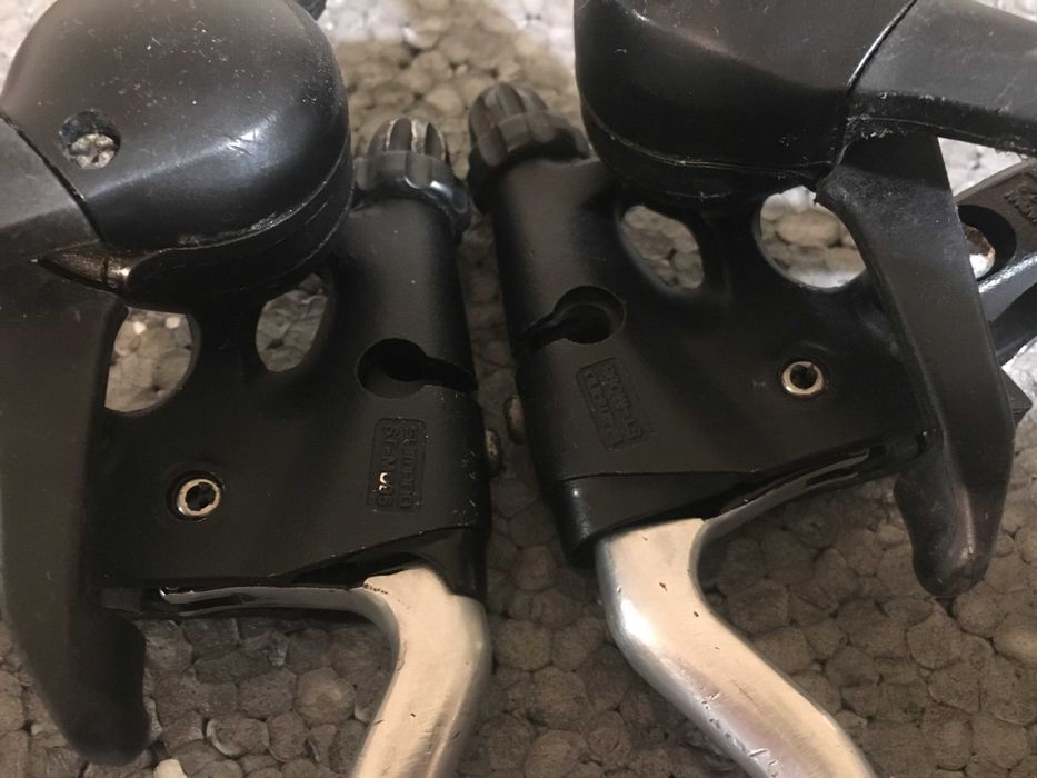 Retro MTB klamkomanetki Shimano Deore XT ST-M095 szlifowane klamki