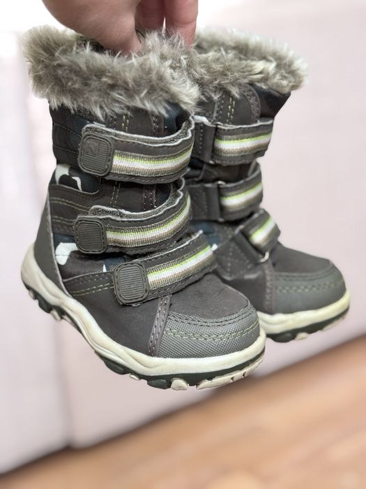 Kozaki zimowe śniegowce next moro 23 piękne ocieplane na rzepy