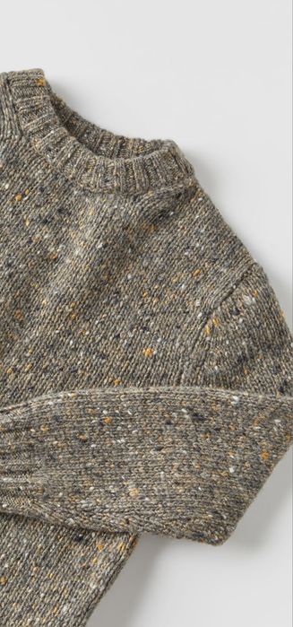 Светр Zara, вовна 71%  (66% лана+5% альпака), р.164