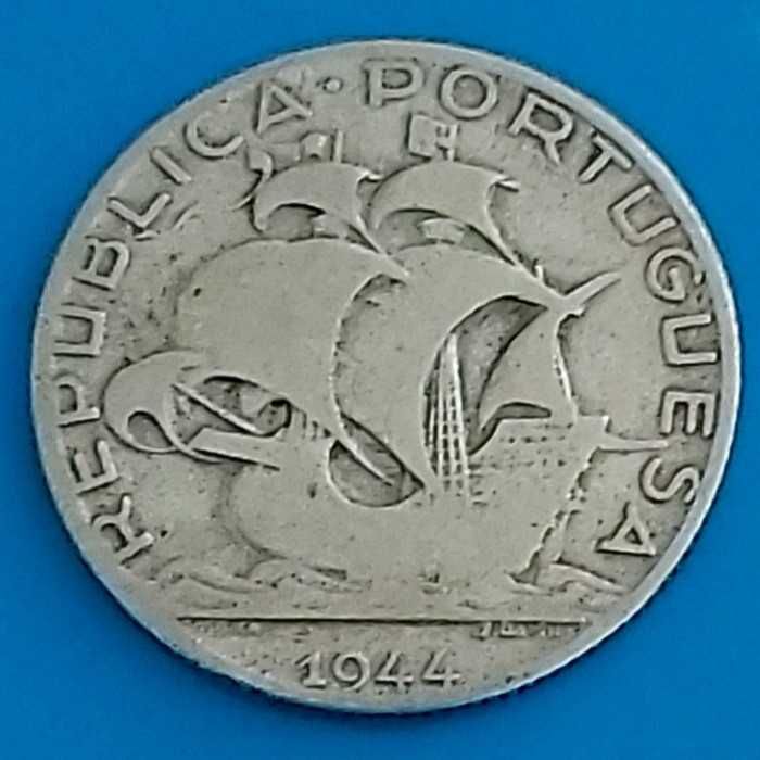 2$50 de 1944 Republica Portuguesa de prata