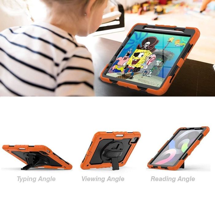 Etui do iPad Pro 12.9" z Podstawką i Paskiem na Ramię Pomarańczowe