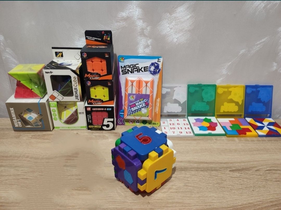 Детский Кубик Рубика Змейка Пятнашки Тетрис Головоломки Лото Дженга
