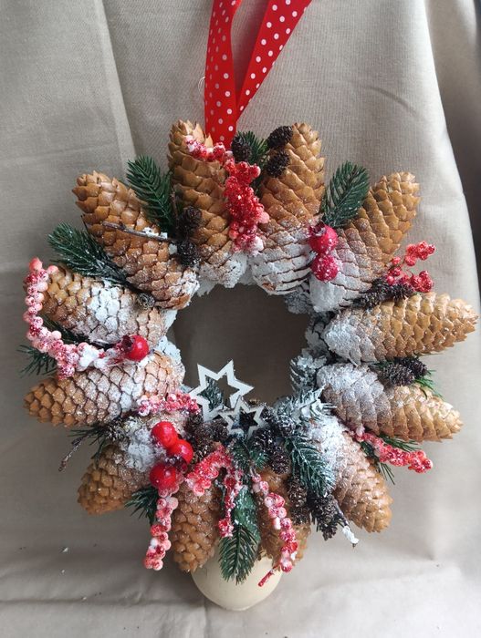 Різдвяний вінок, різдвяний декор, новорічний декор,