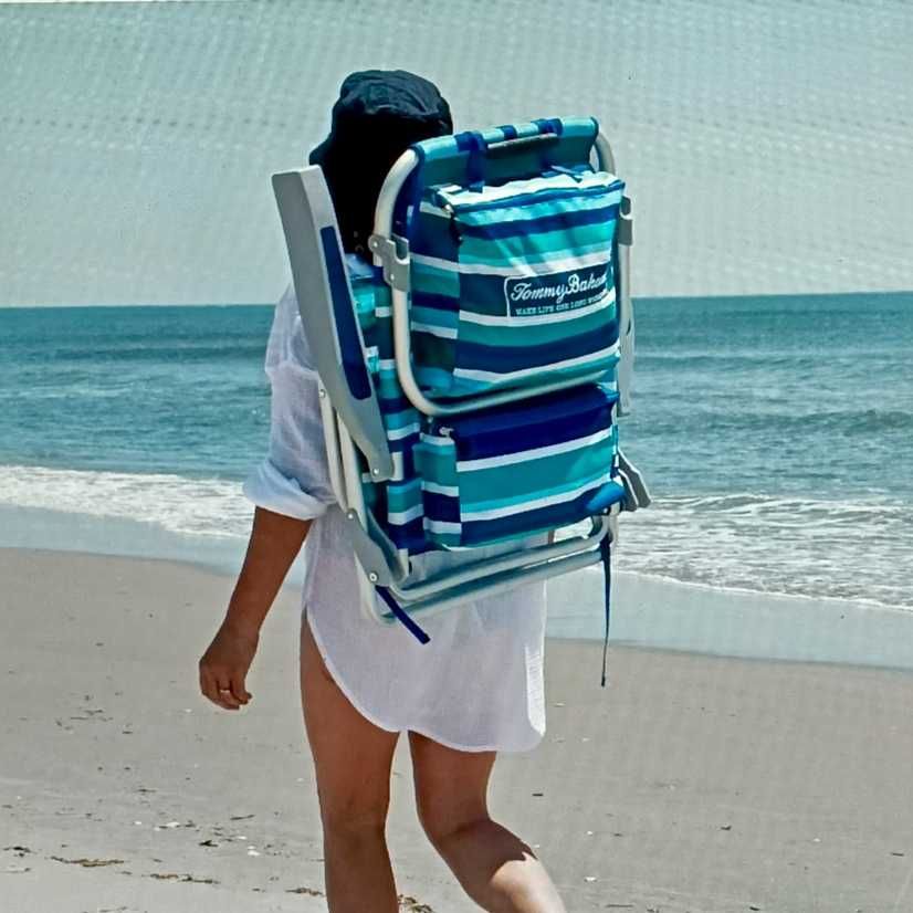 Cadeira de praia, camping e pesca Tommy Bahama nova e precintada