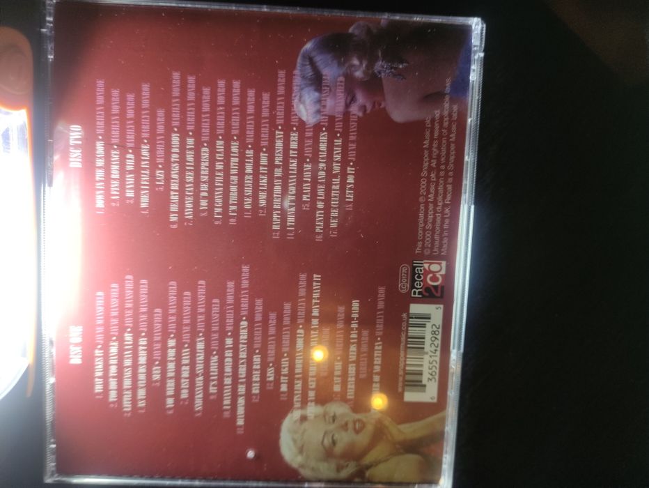 CD duplo de Marylin Monroe e Jane Mansfield