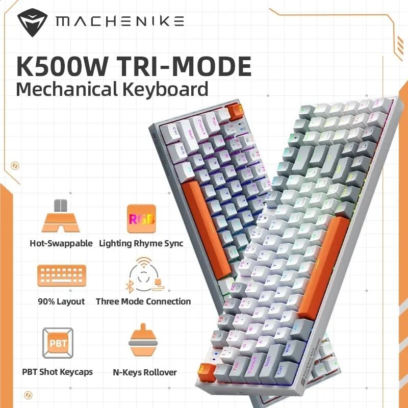 Бездротова клавіатура Machenike K500W wireless