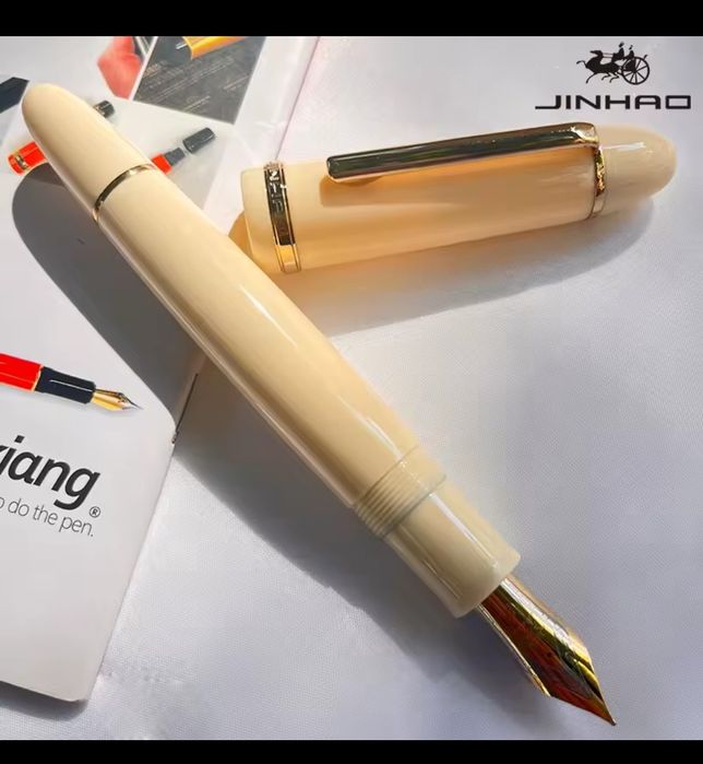Jinhao X159 Ivory-silver/akryl-pióro wieczne/stalówka EF/1.0/konwerter