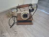 Telefon retro drewniany