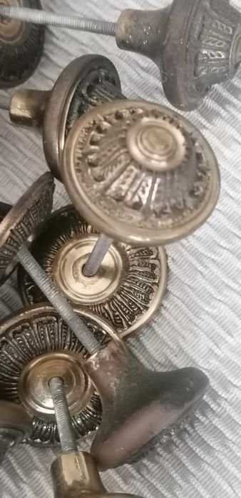 Puxadores de armário, espelhos de fechadura e cabides - Vintage