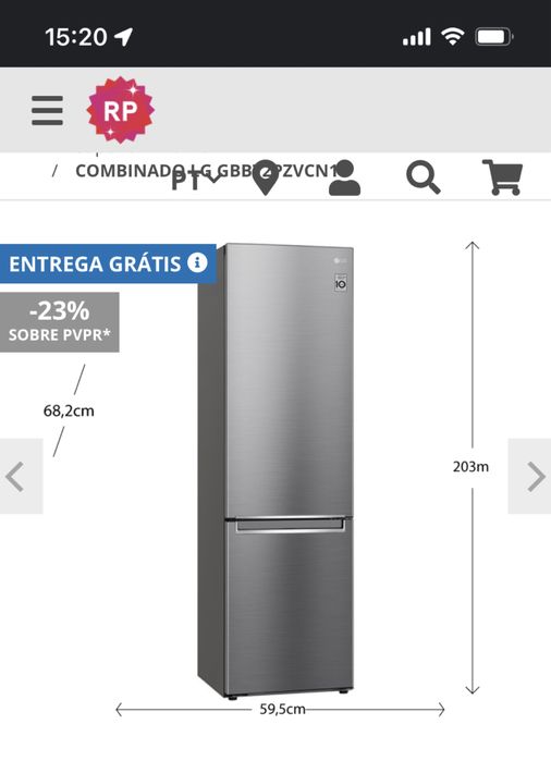 Frigorifico combinado LG