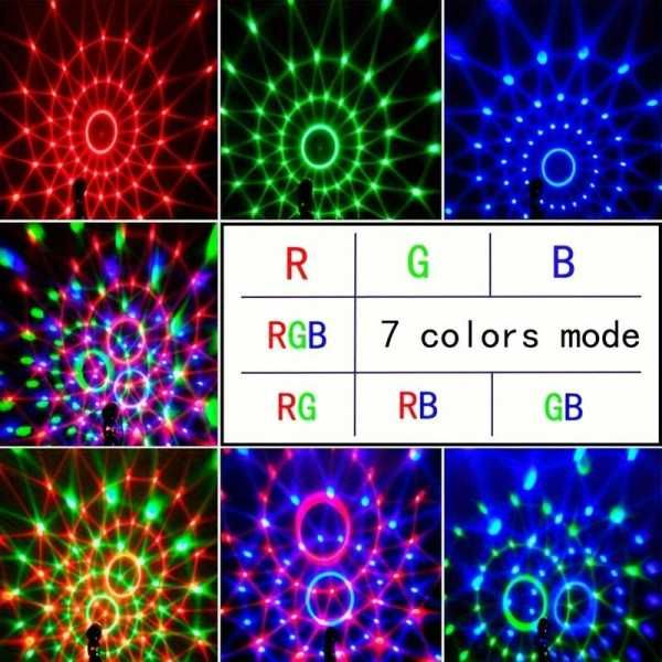 Kula Disco LED RGB Mix Kolorów Pilot Uchwyt z Przyssawką Na Imprezę