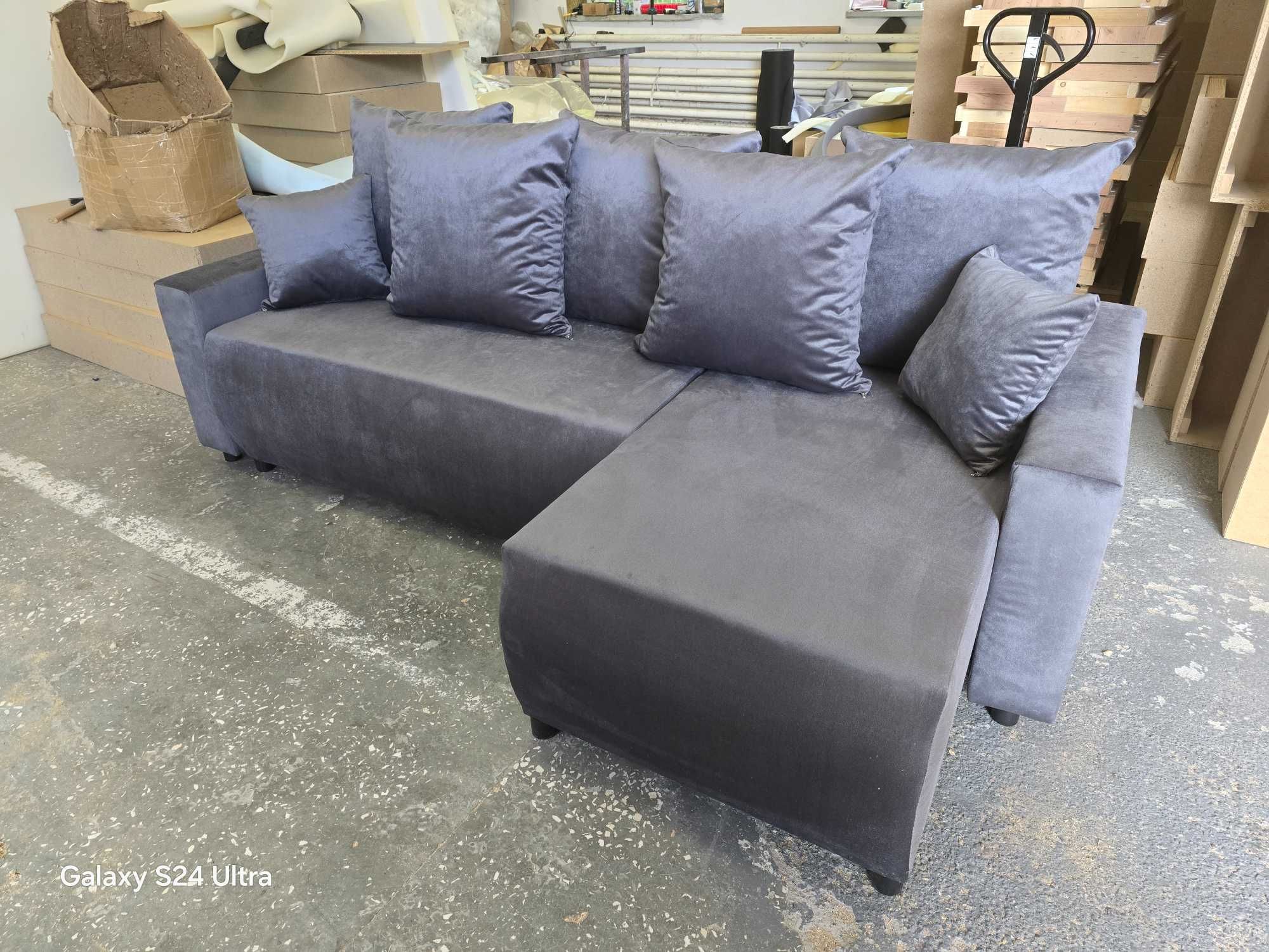 Sofa narożna VEGAS od producenta. Materac sprężynowy