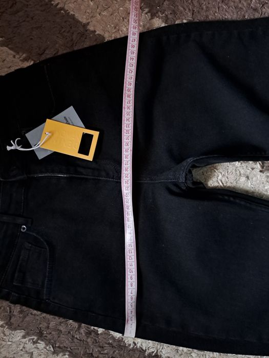 Джинси жіночі чорні утеплені МОМ