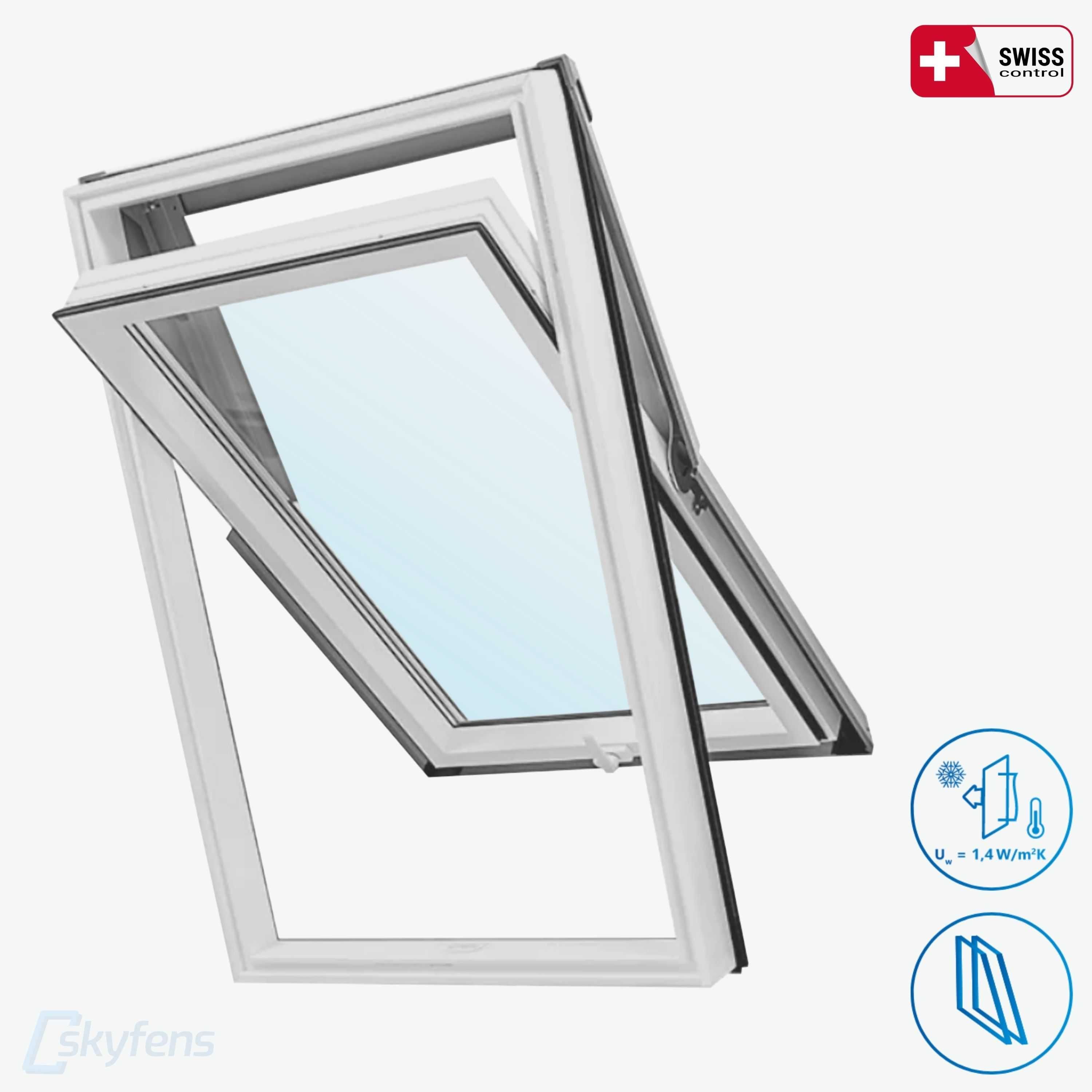 NOWE Okna dachowe PCV Skylight 55x78 66x118 78x118 78x140 + KOŁNIERZ