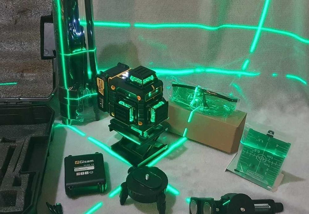 Poziomica laserowa płaszczyznowa 4D 360 stopni z 16 liniami