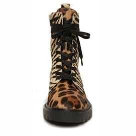 Steve Madden Grid trapery z Naturalnego Futra SKÓRA Animal Print