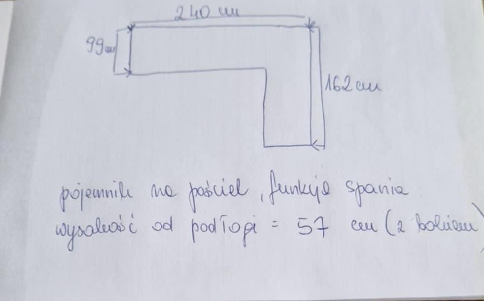 Kanapa narożna z funkcją spania