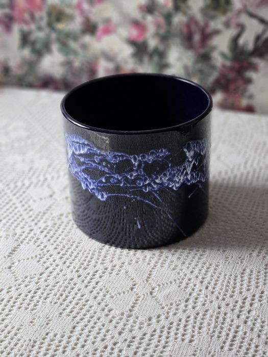 Osłonka na doniczkę Scheurich Fat Lava blue