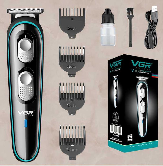 Акумуляторна машинка для стрижки волосся тиха потужна водостійка