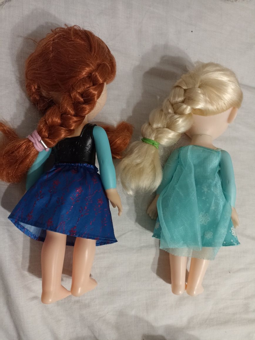 Dwie duże po 36 cm lalki Anna i ELSA  z bajki Kraina Lodu Disney xd
