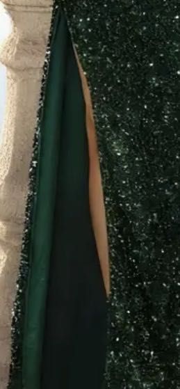 Sukienka S nowa Butelkowa zieleń Cekiny