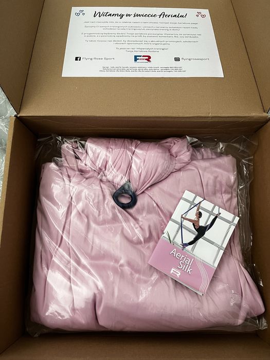 Szarfa akrobatyczna aerial silk różowa