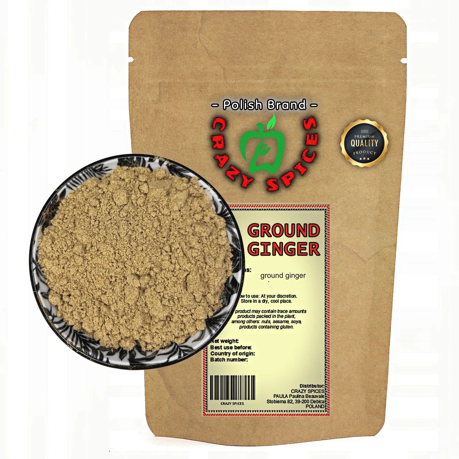 Imbir mielony 50g – Nowa jakość przypraw, CrazySpices