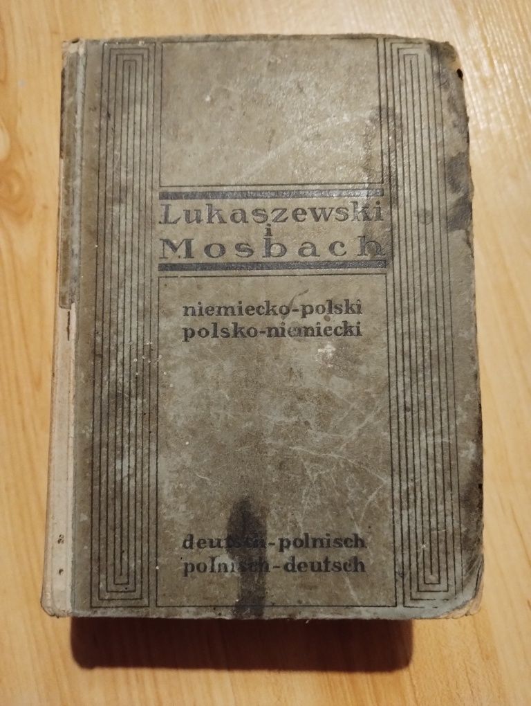 Lukaszewski i Mosbach niemiecko polski polnisch deutch antyk